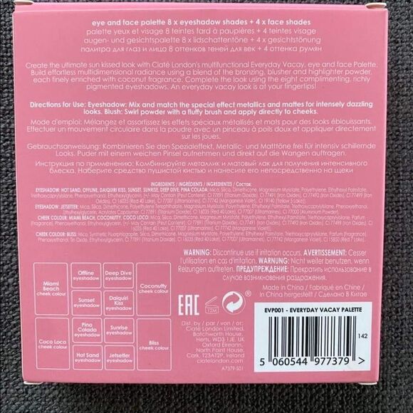 CIATE London Everyday Vacay Eye & Face Palette - Picture 7 of 11